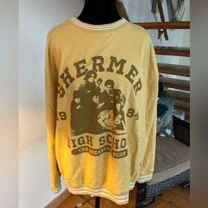 Shermer High School Graphic Sweatshirt  - Yellow
